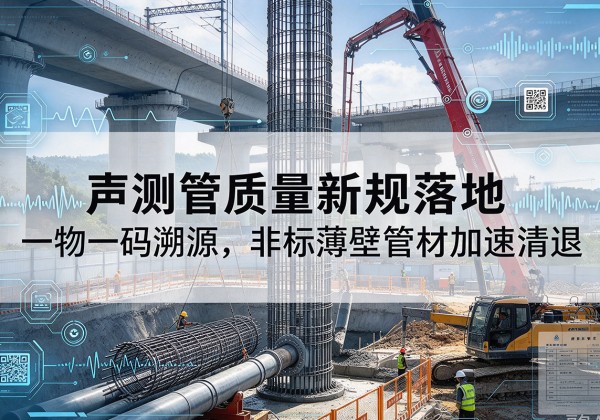晴隆声测管质量新规落地，一物一码溯源，非标薄壁管材加速清退